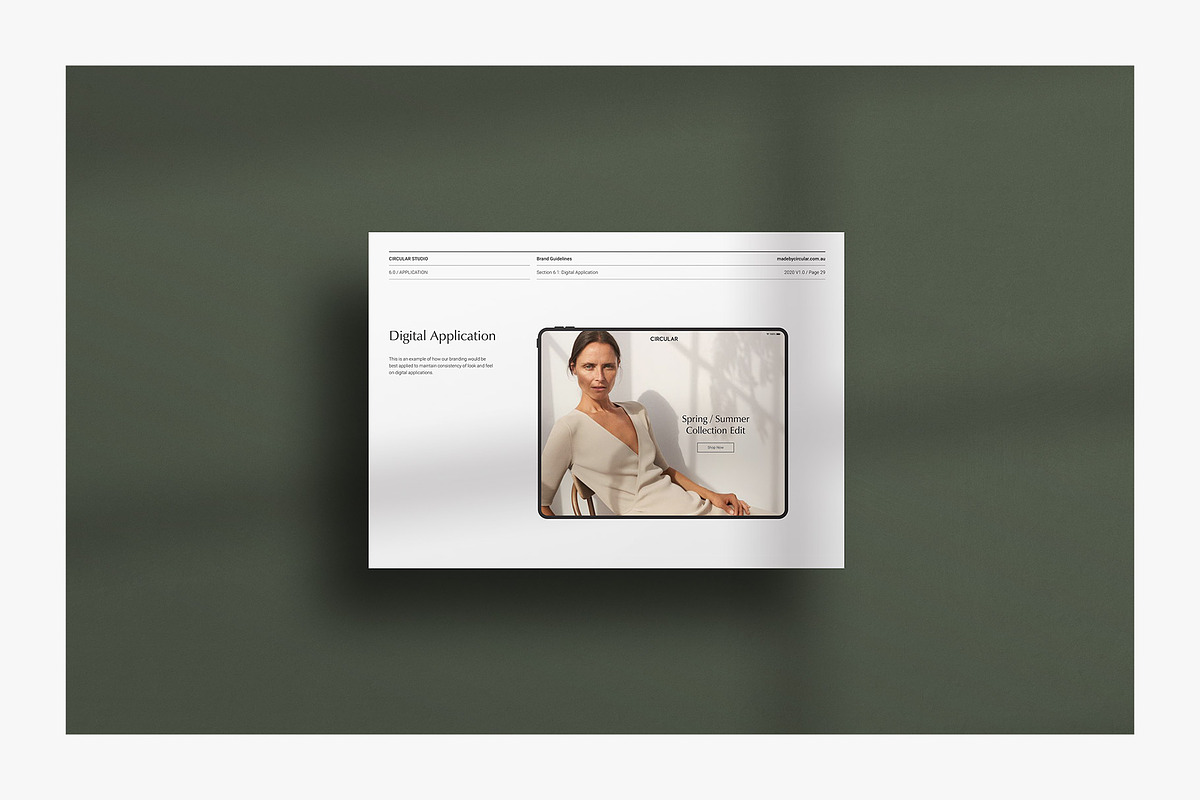 ODESSA / Brand Guidelines, a Presentation Template by Circular (Photo 2 of 20)