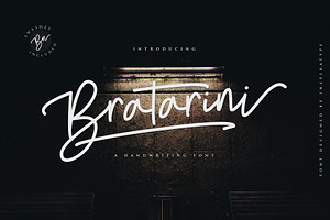 Bratarini - a Handwriting Font, a Script Font by Inspiratype