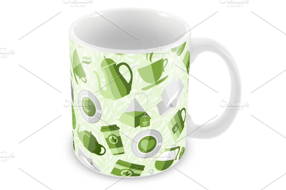 Tea icons in flat style, an Icon by Vector beauty (Photo 4 of 4)