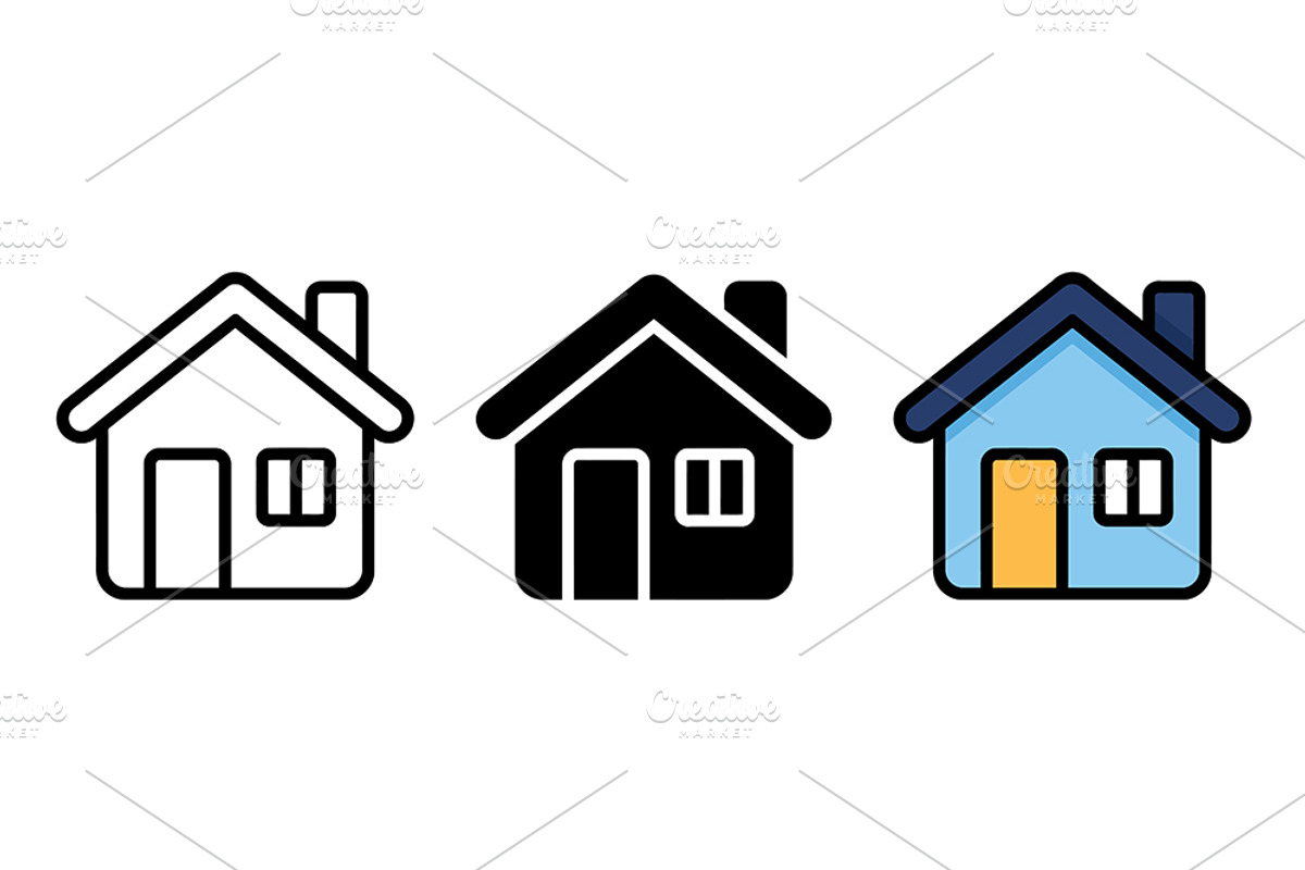 House Vector Icon Graphic Set, a Solid Icon by Artonix (Photo 2 of 2)