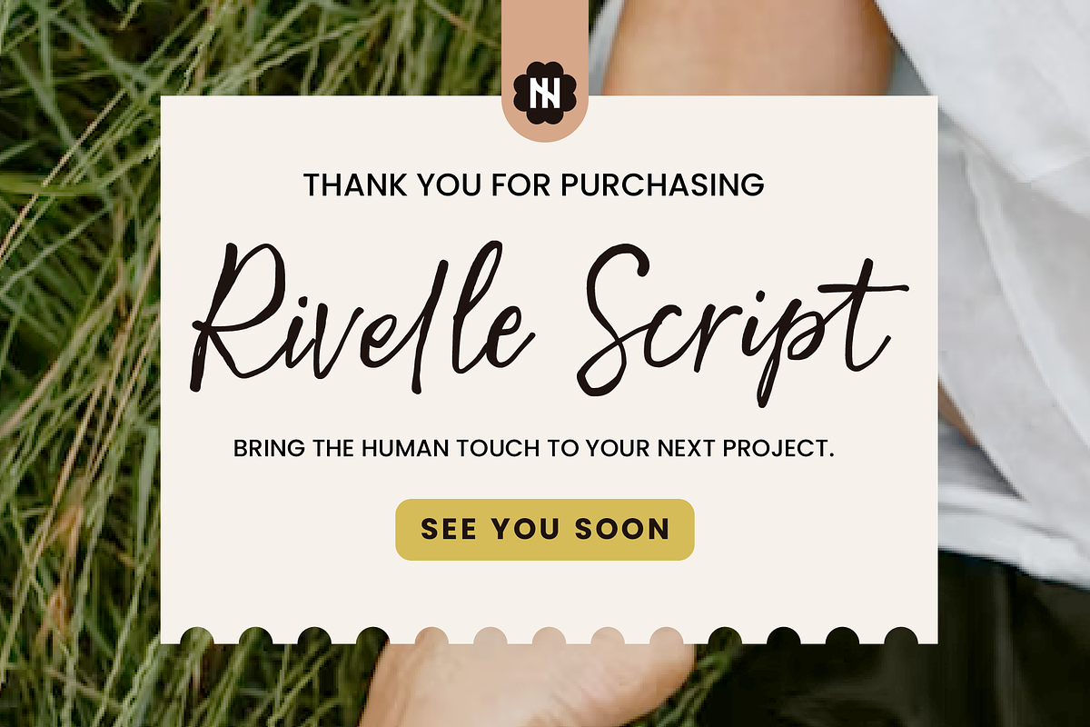 Rivelle Script - Handwritten Font, a Handwritten Font by Inviline.co (Photo 12 of 12)