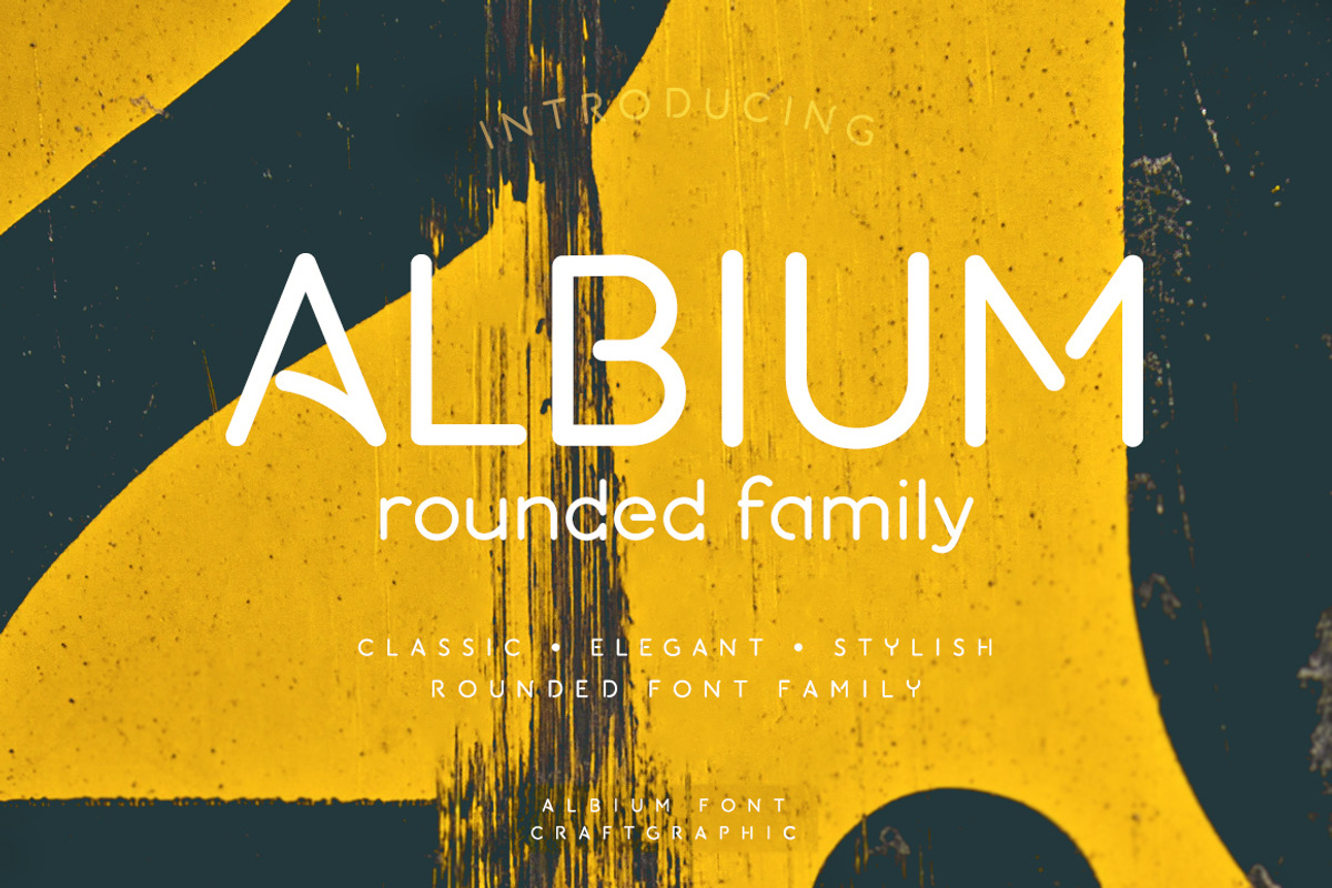 Albium - Round Identity Font