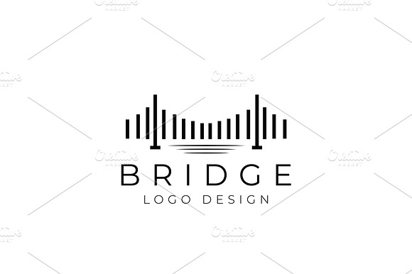 Simple Bridge Logo Design preview 3