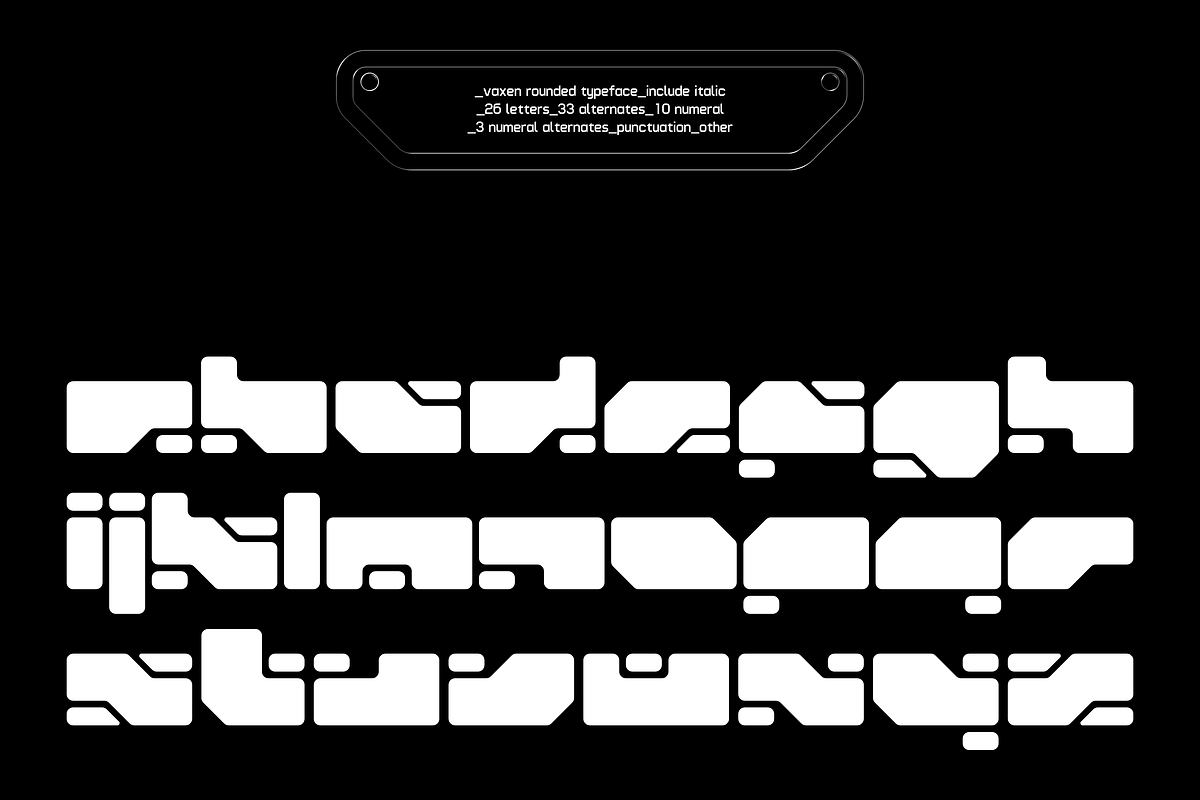 Vaxen-Rounded Variable Font, a Symbol Font by Font For Zula™ (Photo 2 of 10)