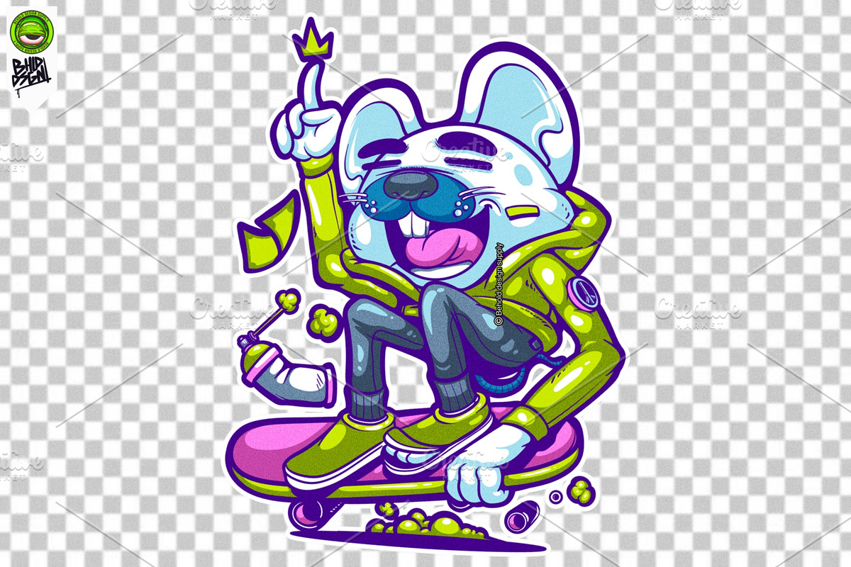 SKATE AND DESTROY - design, an Illustration by Behold creative supply (Photo 2 of 3)