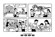 Family activities at the museum, a Person Illustration by Vectorlina (Thumbnail 1 of 3)
