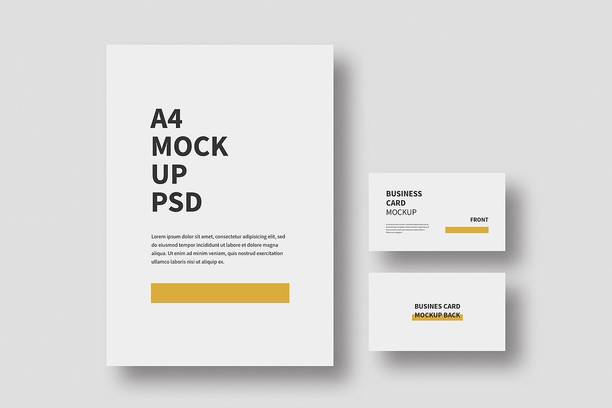 Poster/Flyer & Business Card mockup, a Product Mockup by Rongmistiry (Photo 1 of 4)