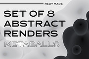 3d metaballs, an Object Graphic by ghost friend's shop (Thumbnail 1 of 3)