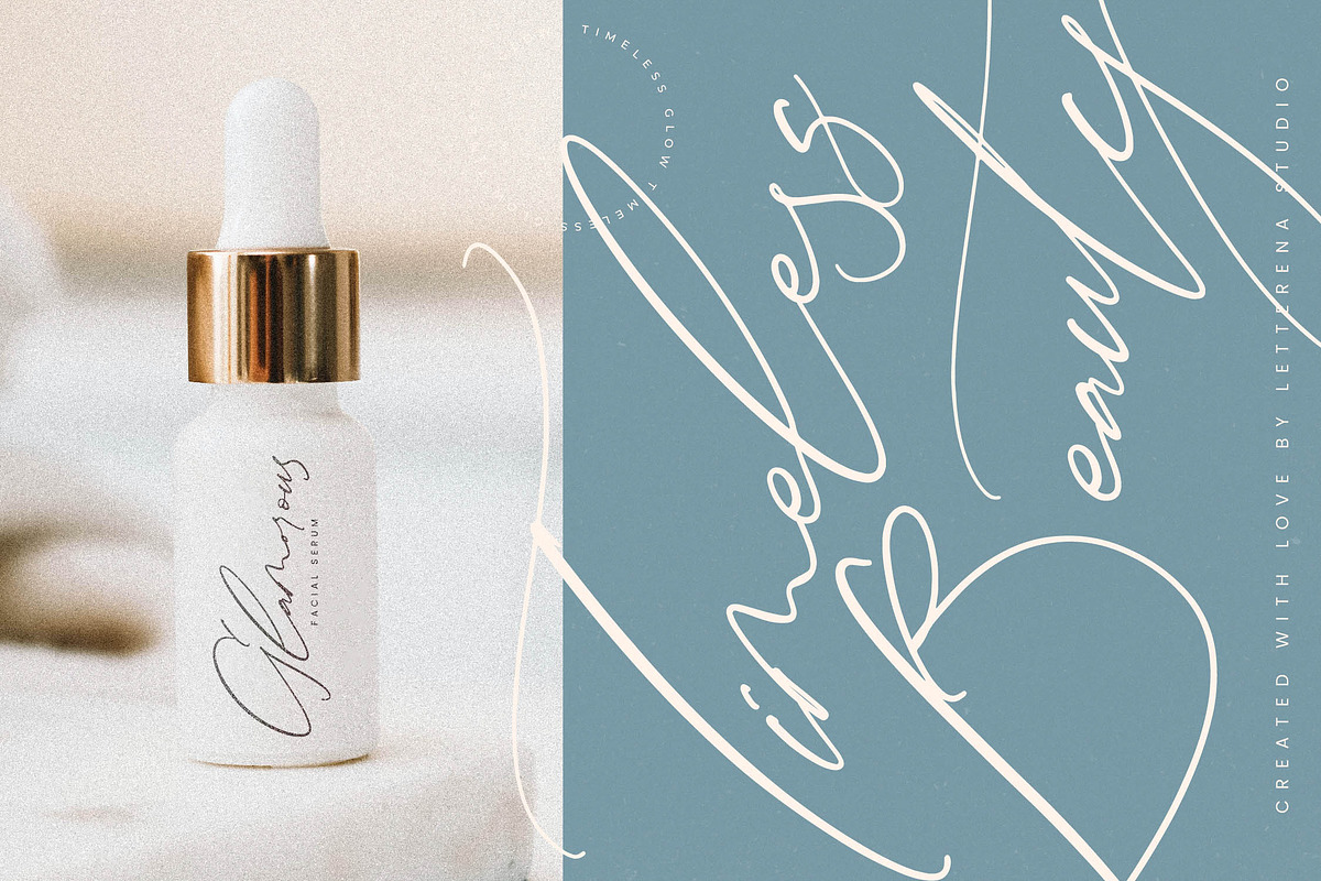 Amsterdam Fieldstar Beautiful Script, a Script Font by Letterena Studios Script (Photo 9 of 15)
