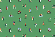 Love couples on date set, patterns, a Person Illustration by PaperTrident (Thumbnail 4 of 6)