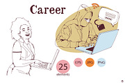 Career, a Person Illustration by Olillia (Thumbnail 11 of 11)