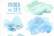 Under the Sea Watercolor Cliparts, an Animal Illustration by everysunsun (Thumbnail 4 of 6)