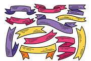 Ribbon Doodle Illustration, an Object Graphic by aditvest (Thumbnail 3 of 4)