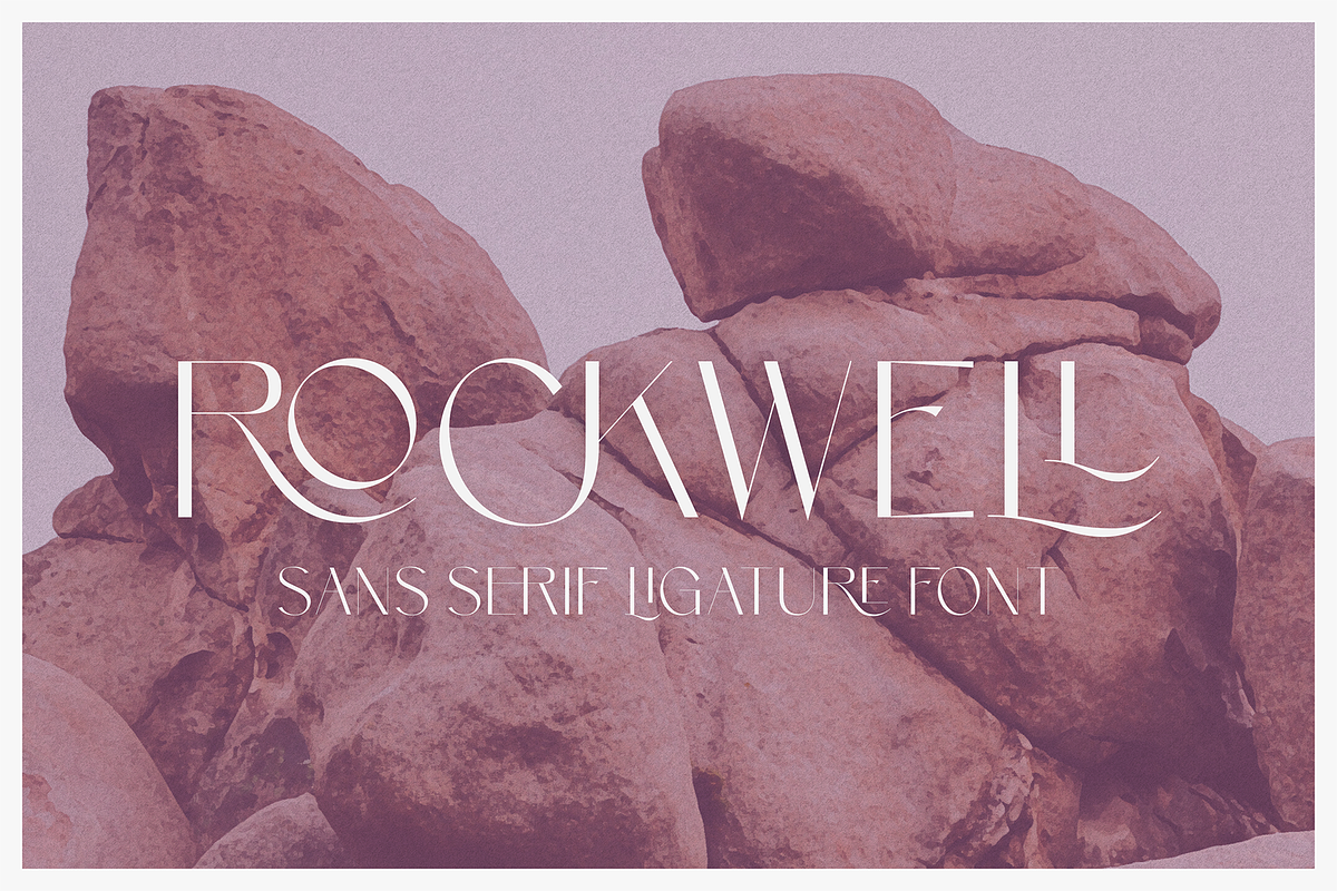 Rockwell - Sans Serif Ligature Font, a Sans Serif Font by Surplus Type Co (Photo 1 of 7)