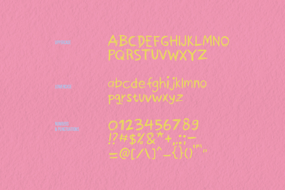Human Scratch Fonts, a Handwritten Font by tomatstudio (Photo 5 of 5)