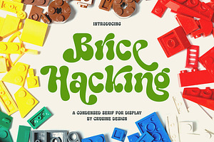 Brice Hacking Groovy Display Font