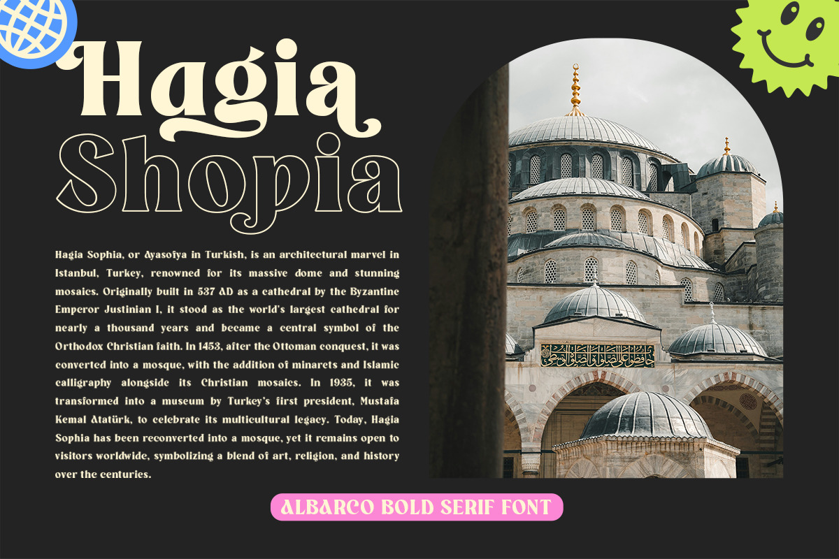 Albarco Bold Serif Font, a Serif Font by Mbonster Design Studio (Photo 8 of 12)