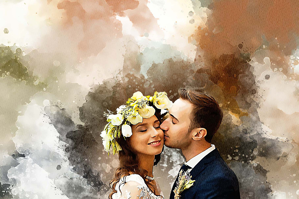 Personalized Watercolor Canvas, an Action Add-On by MRI STUDIO (Photo 11 of 11)