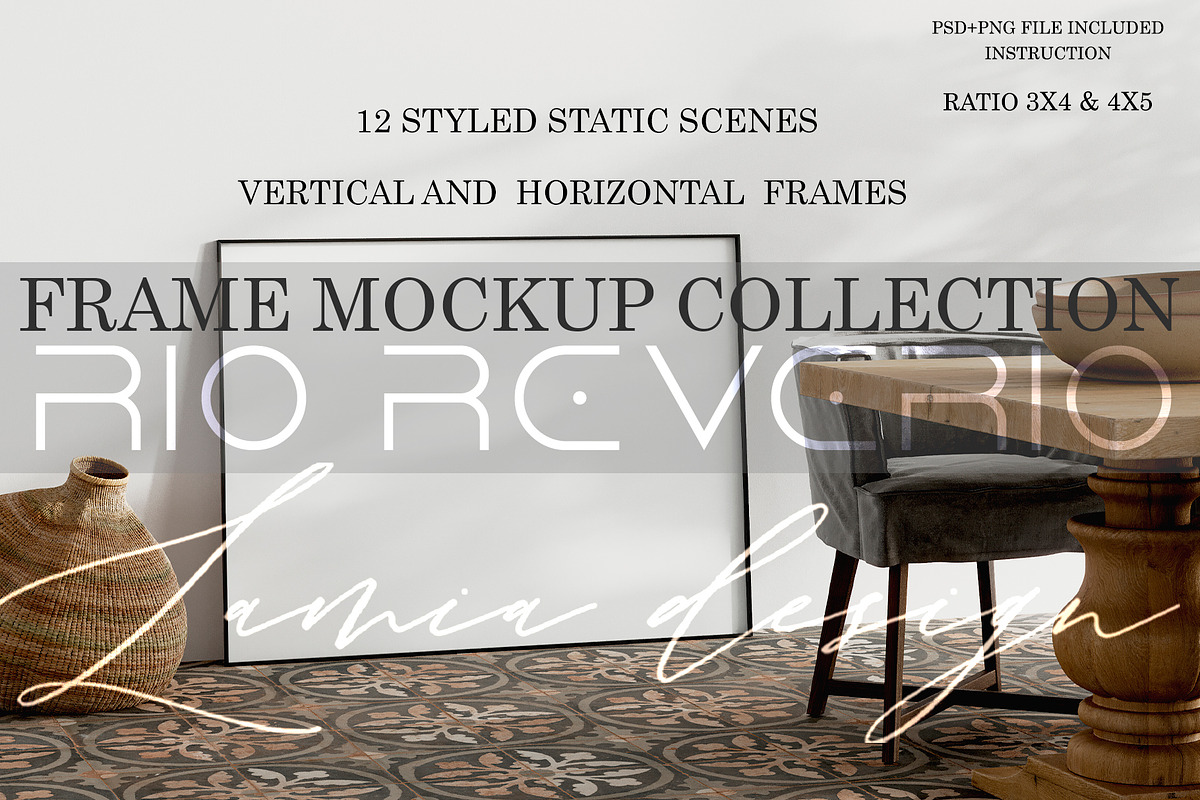 RIO Room & FRAME MOCKUP, a Household Mockup by LAMIA DESIGN (Photo 1 of 13)