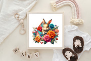 VALENTINE PEEKING ANIMAL CLIPART, an Illustration by DreamArtGraphic (Thumbnail 2 of 6)
