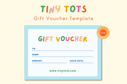Gift Voucher Canva Template, a Card Template by HellYeahDesigns