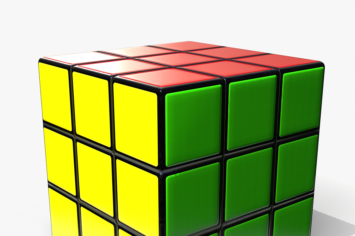 Rubik's Cube Low Poly PBR, an Object 3D Model by Daniel Mikulik (Photo 9 of 9)