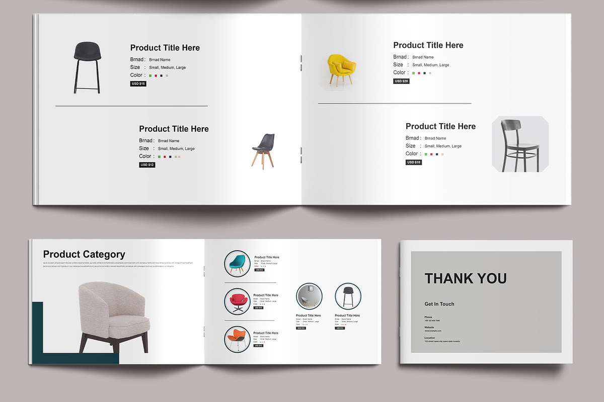 Landscape Product Catalog Template, a Brochure Template by MightyDesign (Photo 6 of 9)
