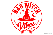 Bad Witch Vibes PNG, Witch Hat PNG, a Graphic by Clipart Bloom (Thumbnail 1 of 2)