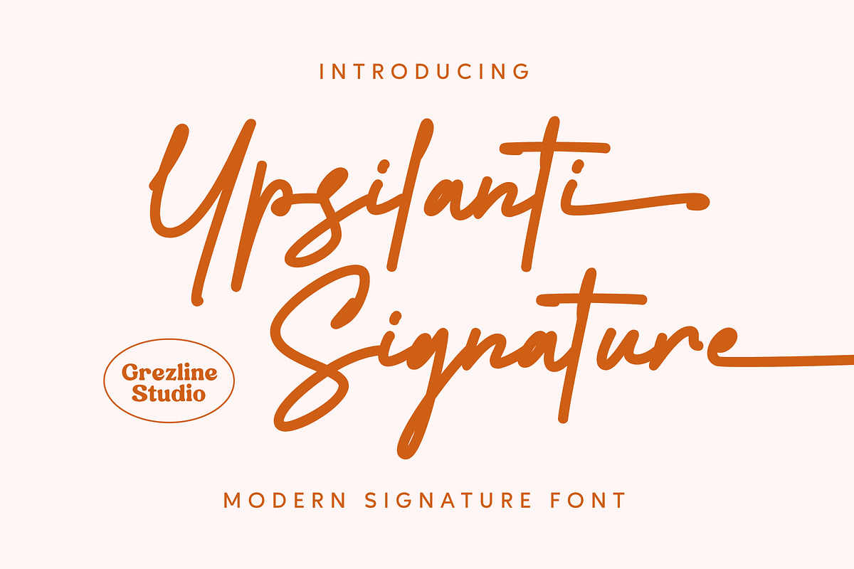 Ypsilanti Signature Font, a Script Font by Grezline Studio (Photo 1 of 9)