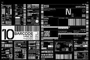 BARCODE LABEL SET, a Finance Illustration by NoSpoon Design (Thumbnail 1 of 6)
