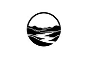 Circular Nature Landscape Silhouette, an Illustration by yasushie (Thumbnail 6 of 51)