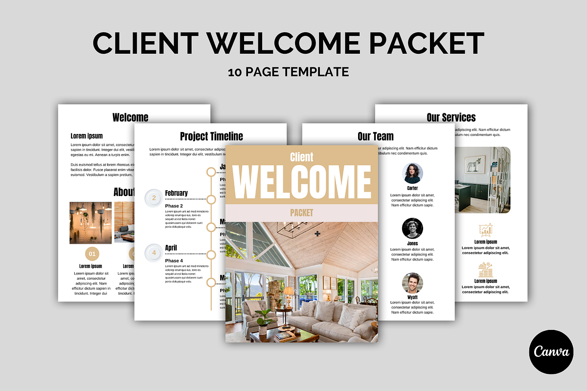 Client Welcome Packet Canva, a Print Template by Visual Designs (Photo 1 of 3)