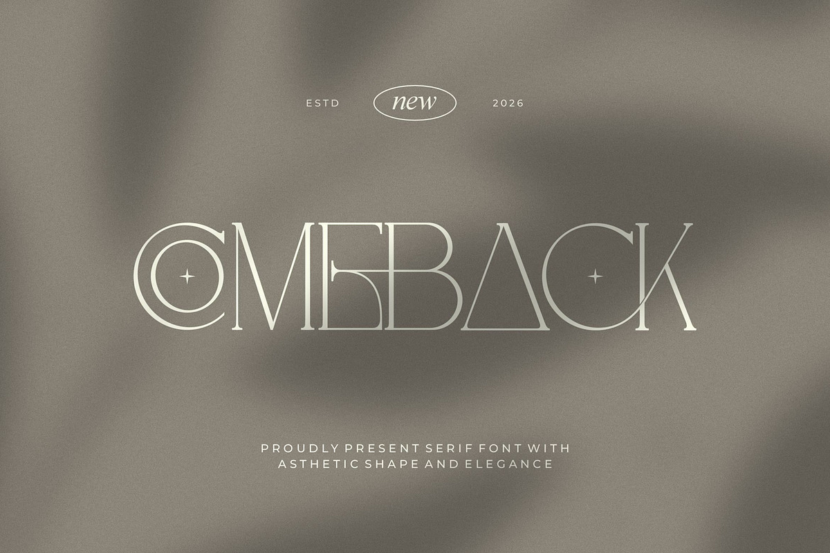 Comeback || Modern Classy Serif Font, a Serif Font by Ermedia Studio (Photo 1 of 10)