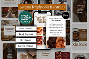 Instagram Bundle Beauty Hairstylists, a Social Media Template by HAYAG Creatives (Thumbnail 1 of 6)