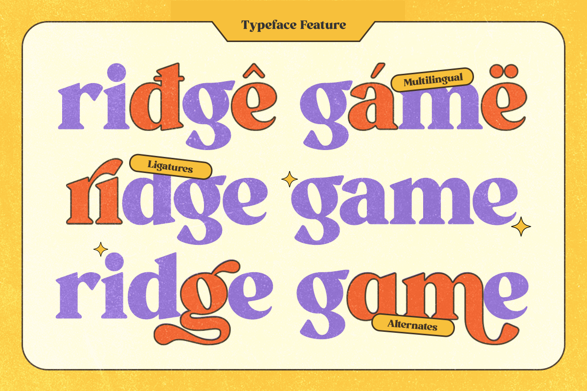 GC Milky Shine - 80's Serif Retro, a Serif Font by Glyphonic (Photo 12 of 15)
