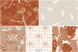 Tropical Jungle Patterns & Elements