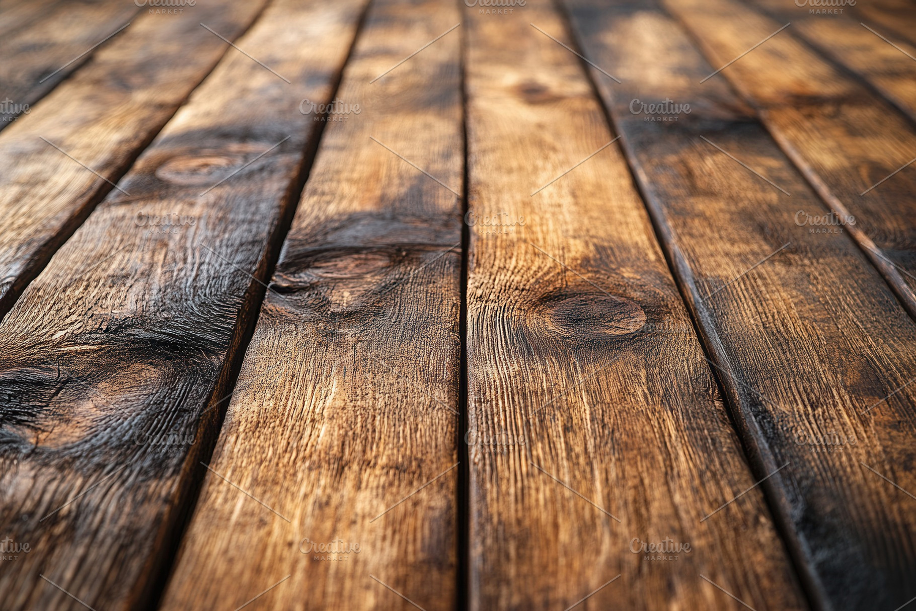 Textured wooden planks create a rust, a Photo by Tanuart