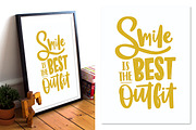 Smile is the best outfit lettering, a Decorative Illustration by Good Studio (Thumbnail 5 of 5)