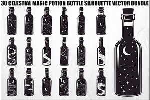 Celestial Magic Potion Bundle, an Illustration by Gaye Art