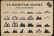 24 vintage mountain shapes, an Object Graphic by AkimD (Thumbnail 1 of 6)