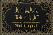 Qualzharo, a Blackletter Font by Danafont.co (Thumbnail 6 of 10)