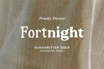Fortnight - Handwritten Serif Family, a Serif Font by Bale Type
