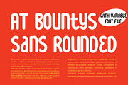 AT Bountys Rounded, a Sans Serif Font by Alandya TypeFoundry (Thumbnail 2 of 17)
