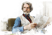 Photoshop Actions - Watercolor Paint, an Action Add-On by FixThePhoto (Thumbnail 2 of 32)