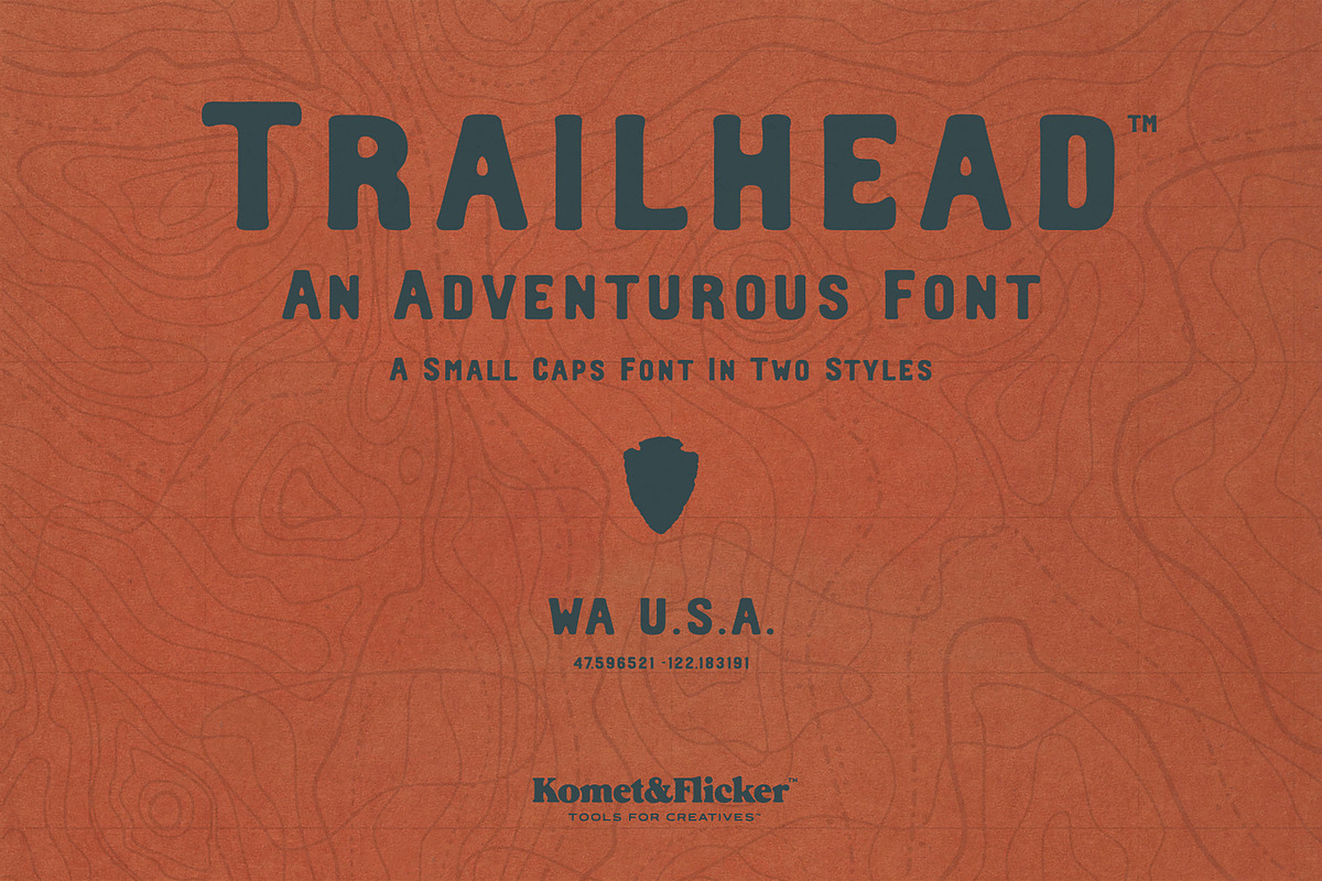 Trailhead – An Adventurous Font, a Serif Font by Komet & Flicker (Photo 1 of 15)