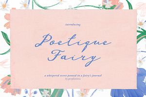 Poetique Fairy Handwritten Font, a Script Font by Perplexitics