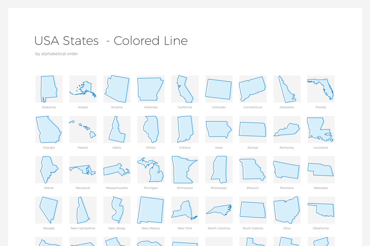 ONE WORLD ICONS - Countries, an Outline Icon by Uniko Studio (Photo 10 of 10)