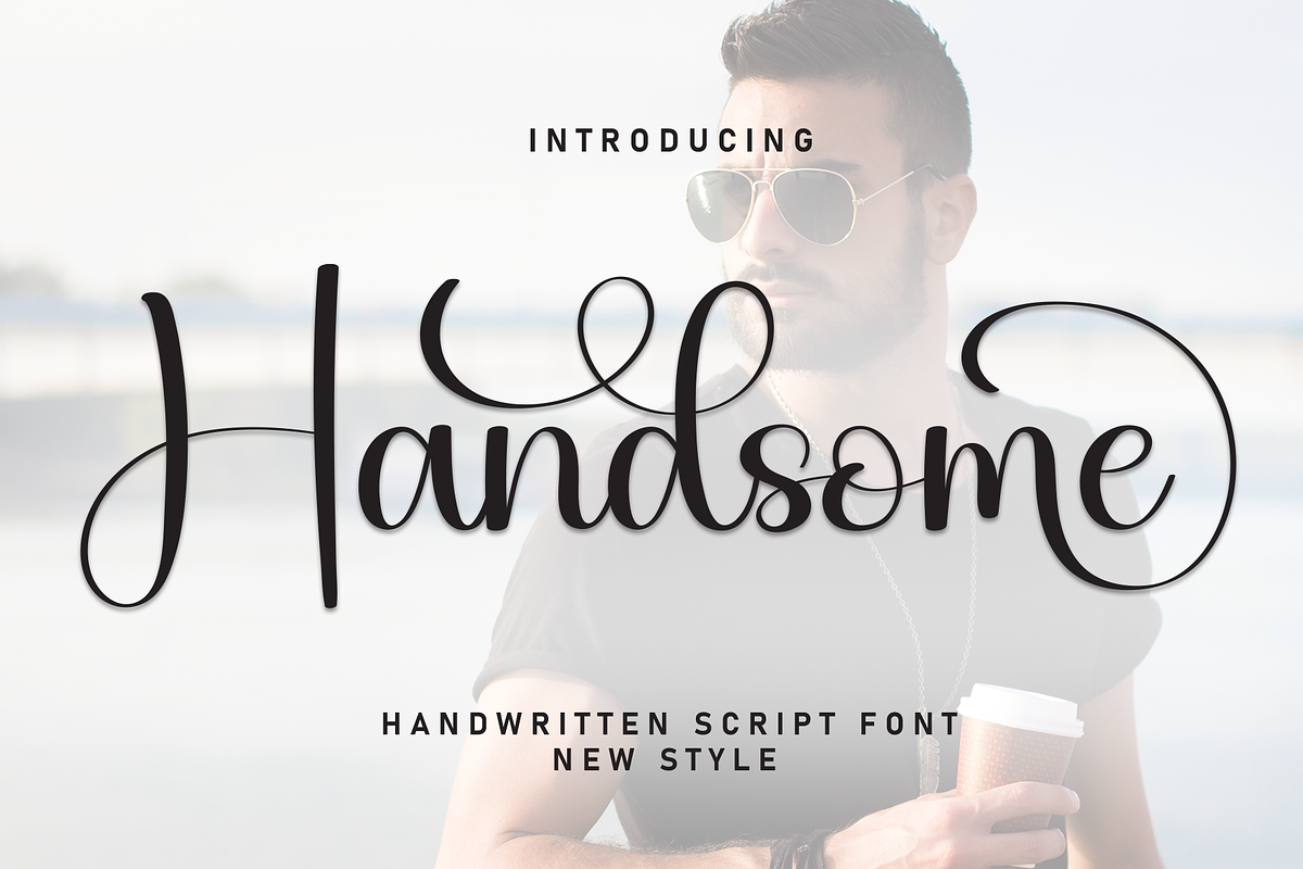 Handsome | Script Font, a Handwritten Font by Scratchones (Photo 1 of 9)