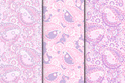 3 seamless paisley ethnic patterns, a Pattern Graphic by antalogiya (Thumbnail 1 of 4)