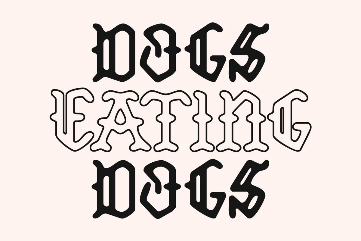 TF Caredog, a Blackletter Font by TeenageFoundry (Photo 7 of 10)